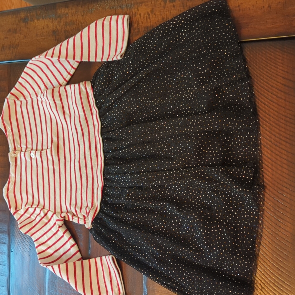 Gap Cotton and Black Tulle Dress, size 4 years - Picture 6 of 10
